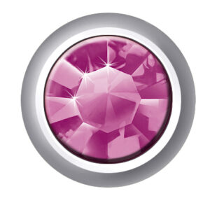 PINK - Ciemny fiolet cyrkonia srebrna - Kolczyki do przekłuwania uszu