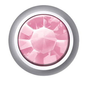PINK - Różowa duża cyrkonia srebrna - Kolczyki do przekłuwania uszu