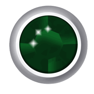 PINK - Emerald cyrkonia srebrna - Kolczyki do przekłuwania uszu